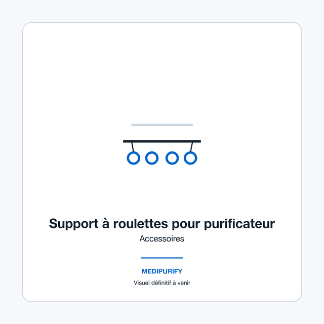 Support à roulettes pour purificateur