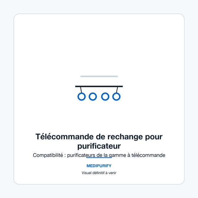 Télécommande de rechange pour purificateur